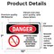Signmission Open Fuel Tanks No Power Danger Sign, Vinyl Decal, 10in W x 7in L, 2PK OS-2PACK-DS-D-710-L-1926 - alternate 6